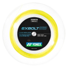 Yonex Badminton String Exbolt 63 (Control) yellow 200m roll