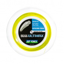 Yonex Badminton String BG 66 Ultimax (Power+Comfort) yellow 200m roll