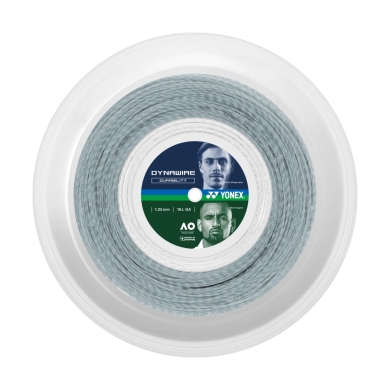 Yonex Tennis String Dynawire (Touch+Durability) white/silver 200m roll