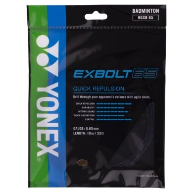 Stringing with Badminton String Exbolt 65 (Control) black