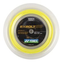 Yonex Badminton String Exbolt 68 (Durability) Yellow 200m Roll