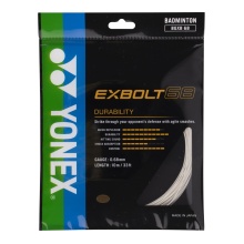 Yonex Badminton String Exbolt 68 (Durability) White 10m Set