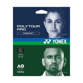 Yonex Tennis String Poly Tour Pro (Durability+Touch) graphite grey 12m Set