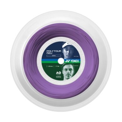 Yonex Tennis String Poly Tour Rev (Polyester/octagonal) purple 200m roll