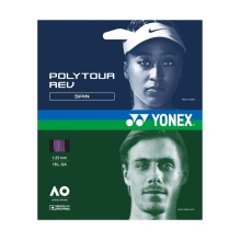 Yonex Tennis String Poly Tour Rev (Polyester/octagonal) purple 12m Set