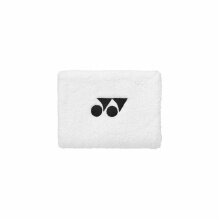 Yonex Sweatband Wrist Yonex Logo Center 10x8cm white 1 piece