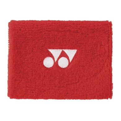 Yonex Sweatband Wrist Yonex Logo Center 10x8cm red 1 piece