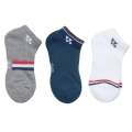 Yonex Sportsocks Sneaker Sport Low Cut white/grey/blue Men's - 3 Pairs