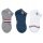 Yonex Sportsocks Sneaker Sport Low Cut white/grey/blue Men's - 3 Pairs