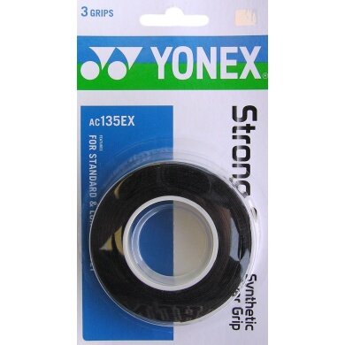 Yonex Overgrip Strong 0.6mm black 3 pack