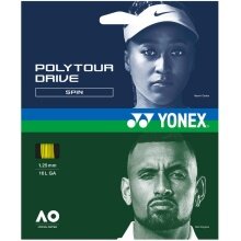 Yonex Tennis String Poly Tour Drive 1.25 (Durability+Spin) Yellow 12m Set