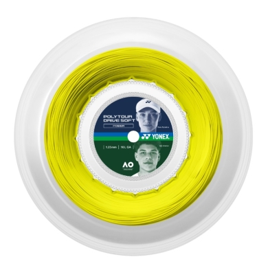 Yonex Tennis String Poly Tour Drive Soft 1.25 (Durability+Control) yellow 200m roll