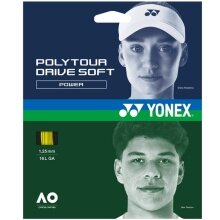 Yonex Tennis String Poly Tour Drive Soft 1.25 (Durability+Control) Yellow 12m Set