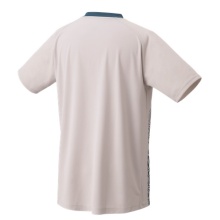 Yonex Badminton T-shirt Practice (100% Polyester) 2024 beige/blue Men