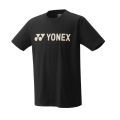 Yonex Training T-shirt Practice Logo (100% Cotton) 2024 Black Men