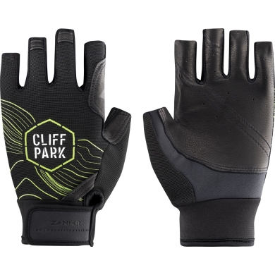 Zanier Climbing Gloves Cliff Park (Leather Palm) black