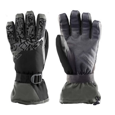 Zanier Winter Gloves GAP.STX Juniors (waterproof) black/anthracite grey