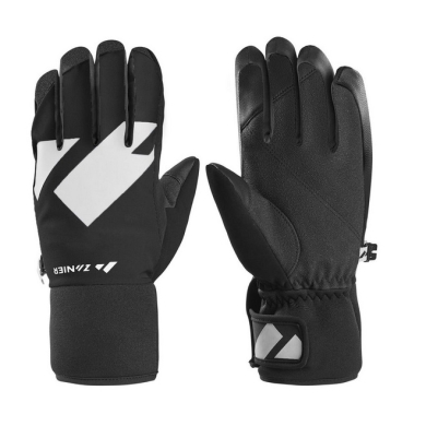 Zanier Winter Gloves Shredder.STX (optimal wearing comfort) black/white Children