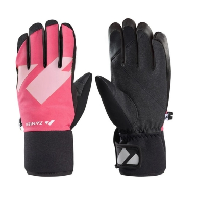 Zanier Winter Gloves Shredder.STX (optimal wearing comfort) black/fuchsia/pink Children