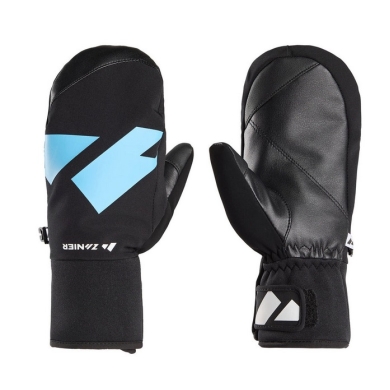 Zanier Winter Gloves Shredder.STX Mittens (optimal wearing comfort) black/royal blue Children