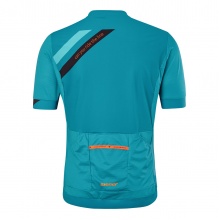 Ziener Bike T-shirt Nelis (Front zipper, three back pockets, mesh inserts, quick-drying) blue Men