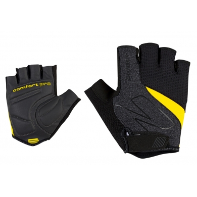 Ziener Bike Gloves Crave (soft Memory Foam padding, pull-off aid) yellow