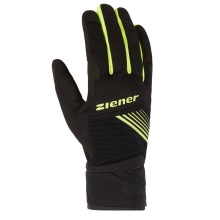 Ziener Winter Cycling Gloves Dirich Touch (windproof, breathable) black/yellow