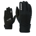 Ziener Bike Glove Cornelis Touch (windproof, water-repellent, reflective elements) black - 1 pair