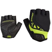 Ziener Bike Gloves Callis (Foam Padding, Pull-off Aid) black/lime