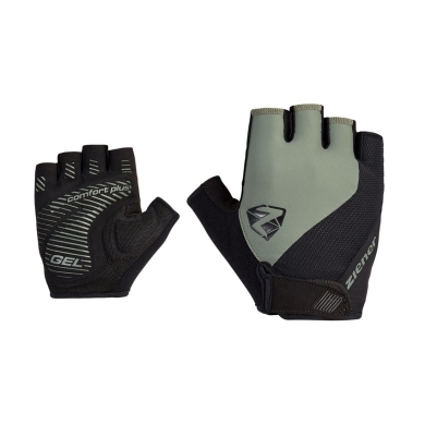 Ziener Bike Gloves Collby (Gel Padding, Pull-off Aid) stone grey/green