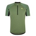 Ziener Bike Shirt Nadex (front zipper, mesh inserts, quick-drying) green Men