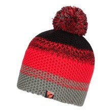 Ziener Knitted Hat Ishi (warm, Fleece Lining, reflective elements) red/grey Children