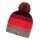 Ziener Knitted Hat Ishi (warm, Fleece Lining, reflective elements) red/grey Children