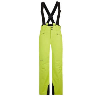 Ziener Winter Ski Trousers Axi Pants (waterproof, windproof, snow gaiters) lime green Children