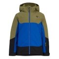 Ziener Winter Ski Jacket Agimo (waterproof, windproof, warm) cobalt blue/green Children