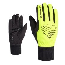 Ziener Winter Cycling Gloves Dommi (windproof, breathable) yellow/black Children