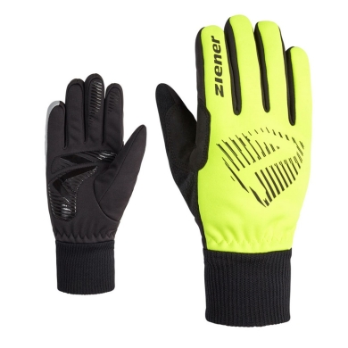 Ziener Winter Cycling Gloves Dommi (windproof, breathable) yellow/black Children