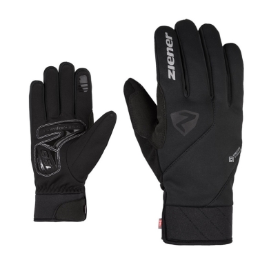 Ziener Winter Cycling Gloves Donni WS PR (Gel Padding, Windproof, Breathable) Black