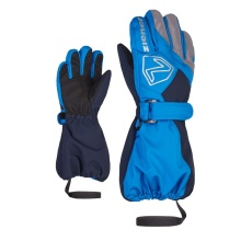 Ziener Winter Gloves Lauro AS® (Ski Gloves, Waterproof, Windproof) Blue Kids - 1 Pair