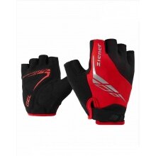 Ziener Cycling Gloves Ceniz (Gel Padding, Pull-off Aid) black/red- 1 Pair