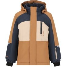 Zigzag Winter Ski Jacket Scout W-PRO 10,000 (waterproof, windproof) brown/beige/navy children