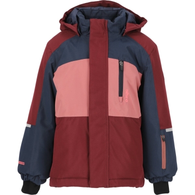 Zigzag Winter Ski Jacket Scout W-PRO 10,000 (waterproof, windproof) burgundy/navy blue children