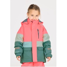 Zigzag Winter Ski Jacket Taylora W-PRO 15,000 (4-Way Stretch, waterproof, windproof) pink/blue Hirls