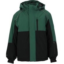 Zigzag Winter Ski Jacket Holiday W-PRO 10,000 (warm, waterproof, breathable) green/black Kids