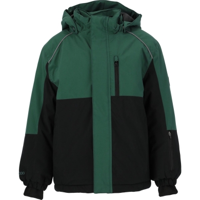 Zigzag Winter Ski Jacket Holiday W-PRO 10,000 (warm, waterproof, breathable) green/black Kids