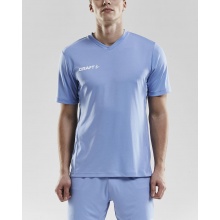 Craft Sport T-shirt (Jersey) Squad Solid - loose fit, quick-drying - light blue Men