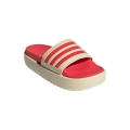 adidas Adilette Platform beach shoes beige/red ladies - 1 pair