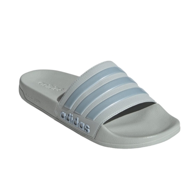 adidas Shower Slides Adilette 3-Stripes grey/blue Men's