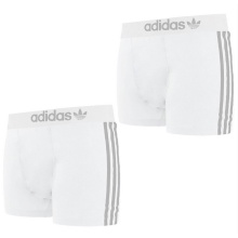 adidas Originals Comfort Flex White Boxer Shorts for Men 2-Pack