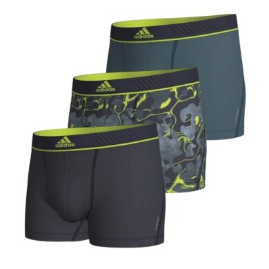 adidas underwear boxershorts trunk active micro flex eco - multicoloured - pack of 3